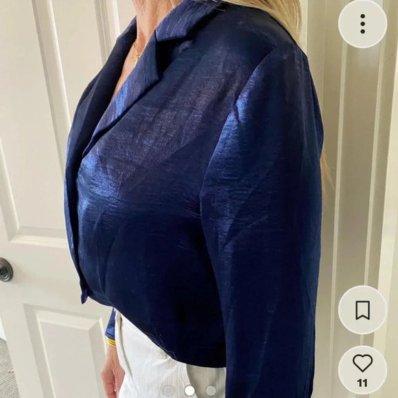 Blue Emory park blouse size large NWT - Picture 15 of 16